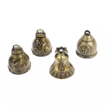 1 шт. старинный колокольчик на удачу, благословение по фэн-шуй, колокольчик с колокольчиком