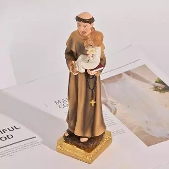 1 шт. Статуя Святого Антония, икона католического святого, семейная молитва, украшения, Иисус Христос, домашнее украшение, поделки из смолы