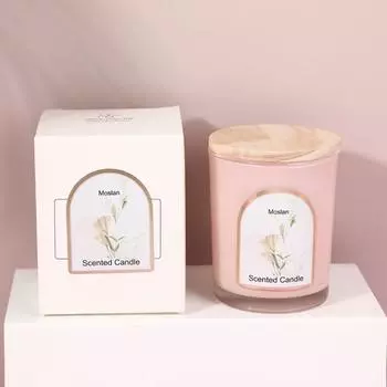 1 шт. Стеклянная банка ароматизированные свечи уникальный подарок на день рождения для мамы декор дома, комнаты и свадьбы расслабляющие ароматерапевтические свечи подарок rose