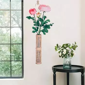 1 шт. стеклянная настенная цветочная кашпо гидропоника плетеная настенная ваза настенное украшение