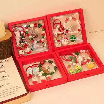 1 шт. стеклянные милые аксессуары для волос, комплект украшений, рождественский декор, подарки для девочек, детские заколки для волос