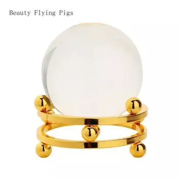 1 шт. стеклянный хрустальный шар простой современный небольшой орнамент для дома, гостиной, спальни, офиса, украшения, поделки, подарок на новоселье