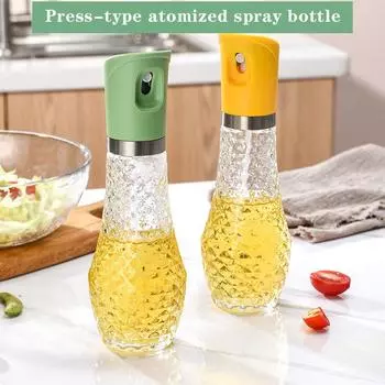 1 шт. Стеклянный распылитель масла для приготовления пищи, распылитель оливкового масла, фритюрница, салат, барбекю, кухня, выпечка, инструменты для выпечки 260ML