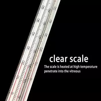 1 шт. стеклянный термометр для домашнего пивоварения, лабораторный термометр с красной водой, стеклянная посуда для химической лаборатории, школы, домашнего использования