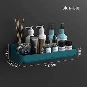 1 шт. стеллаж для хранения, настенный органайзер для специй для косметики, ванной комнаты без сверления, кухонный удобный аксессуар для душа ZH белый