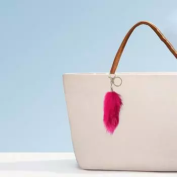 1 шт. стильный милый пушистый мягкий легкий брелок из искусственного меха лисы с кисточками для сумки-подвески