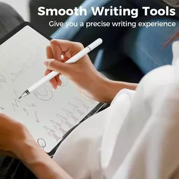 1 шт. стилус подходит для смартфона, планшетного компьютера, емкостной ручки для рисования, обычного стилуса для мобильного экрана Android HMM белый