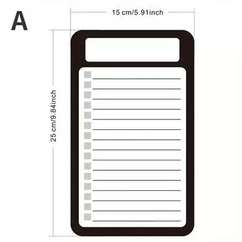 1 шт. стираемые блокноты для заметок кухонные магнитные наклейки на холодильник