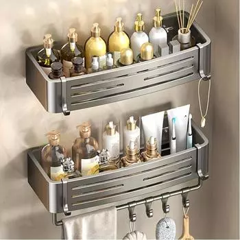 1 шт. стойка для хранения душа без перфоратора, органайзер для душа и полка для хранения в ванной комнате, полка для туалетных принадлежностей в ванной комнате, угловая полка для хранения, полка под туалетный столик