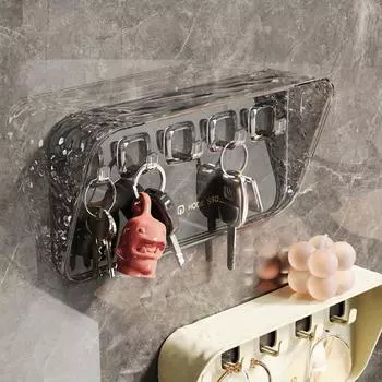 1 шт., стойка для хранения ключей на входной двери, настенные крючки без дырокола, настенные крючки за дверью, креативные полки