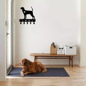 1 шт., стойка для ключей и вешалка для поводка для собак, настенный металлический кулон, настенное искусство, домашний декор для кухни, ванной комнаты, держатель для ключей, декоративное железное ремесло светло-серый