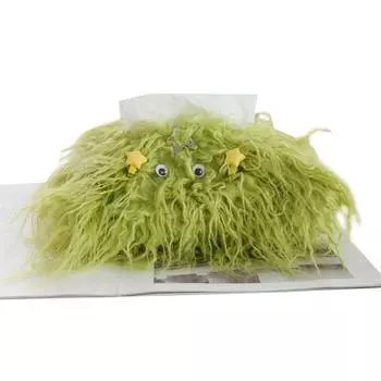 1 шт., стол из полиэфирного волокна, мультяшный монстр, гостиная, коробки для салфеток, сделай сам, с маленькой шпилькой, плюшевый мешок для салфеток, туалетная бумага жёлтый