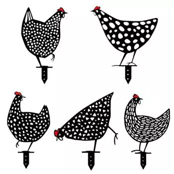1 шт., столбики для вывесок с курицей, черные напольные вставки на день рождения A