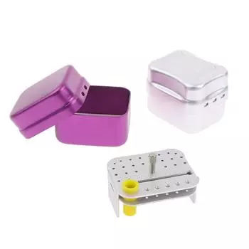 1 шт. стоматологическая дезинфекция эндо-файлов держатель коробка автоклав стерилизатор 30 отверстий фиолетовый