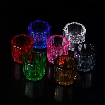 1 шт. стоматологическая стеклянная миска для смешивания восьмиугольная чашка для смешивания стоматологического порошка маникюрная жидкость контейнер для смешивания инструменты для смешивания 5