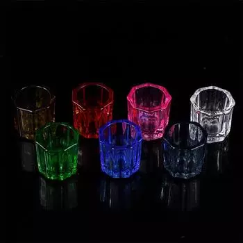 1 шт. стоматологическая стеклянная миска для смешивания восьмиугольная чашка для смешивания стоматологического порошка маникюрная жидкость контейнер для смешивания инструменты для смешивания зелёный