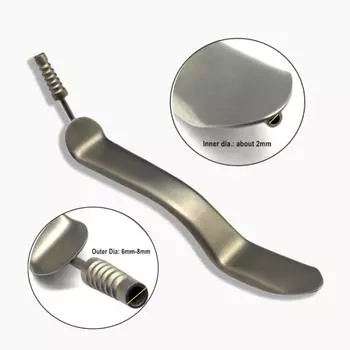 1 шт. Стоматологический Миннесотский депрессор для губ и языка с аспирационной трубкой, ортодонтический открыватель рта для щек и губ, ретракторы для внутриротовой хирургии 1 piece