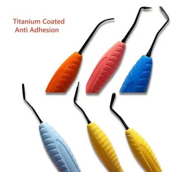 1 шт. стоматологический титановый эстетический реставрационный шпатель для заполнения композитной смолой инструмент для заполнения смолой 1 pc CT-1 Titanium