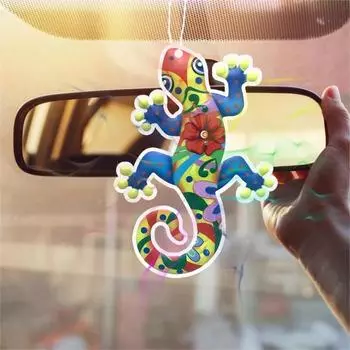 1 шт. странные магические таблетки с ароматом геккона в форме автомобильного освежителя воздуха, подвесной освежитель воздуха с ароматом духов, подвеска для зеркала заднего вида синий