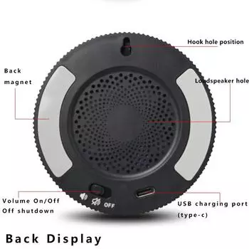 1 шт. студенческий цифровой тихий таймер магнитный кухонный электронный таймер обратный отсчет напоминание (Встроенная перезаряжаемая литиевая батарея чёрный