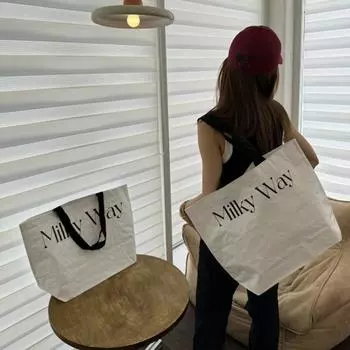 1 шт., сумка большого размера, водонепроницаемая сумка для одежды, сумка для путешествий, продуктов, одежды, белья, сумка для покупок, повседневная, 2 стиля 45x35cm