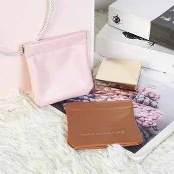 1 шт., сумка для хранения гарнитуры Bluetooth для помады, косметичка, зарядное устройство, ключ, самозакрывающаяся сумка для осколков, портативные косметические футляры белый