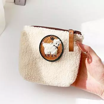 1 шт. сумка для хранения гигиеническая сумка для помады кошелек для монет разная сумка белый