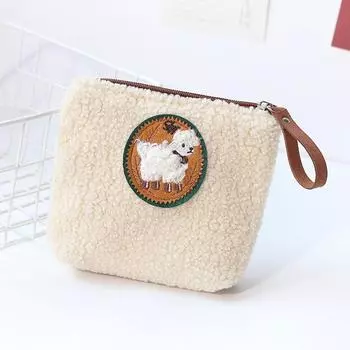 1 шт. сумка для хранения гигиеническая сумка для помады кошелек для монет разная сумка белый