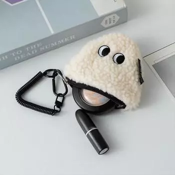 1 шт. сумка для хранения может быть подвесной сумкой, небольшой подвесной персонализированный кошелек для монет Онигири, плюшевый мешочек с застежкой-молнией, разноцветный 13*12cm