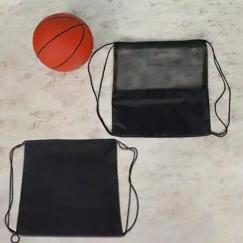 1 шт., сумка для хранения мячей, сетчатый карман, баскетбольная/футбольная спортивная сумка, рюкзак для верховой езды на шнурке