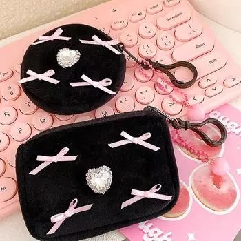1 шт. сумка для ключей с гарнитурой для девочек, кошелек в стиле балета, маленькая квадратная сумка в виде круглой булочки с тортом