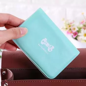 1 шт. сумка для удостоверения личности конфетного цвета, кошелек для документов, паспорта, футляр розовый