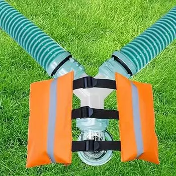 1 шт. сумка для утяжеления канализационного шланга для кемпинга на автофургоне, противоскользящий ремень из лайкры и спандекса для надежного соединения канализационного шланга для кемпинга на автофургоне, батарея не требуется оранжевый