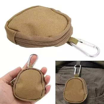 1 шт. сумка для закусок для домашних животных, круглый маленький кошелек для спорта на открытом воздухе, круглый кулон, износостойкий полиэстер, портативный, разноцветный