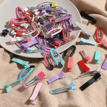 1 шт., сумка из материала ленты, цветная насадка, зажим для волос, коготь для женщин, девушек, макияж, заколки для волос, аксессуары для волос, зажим для ванной, головные уборы 3.5x1cm чёрный