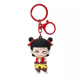 1 шт сумка кулон для детей подарки ключи кольцо аксессуары 2025 Ne Zha 2 мультфильм аниме фигурки брелок Nezha Aobing
