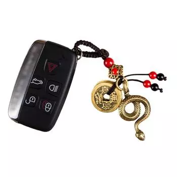 1 шт. сумка кулон женщины и мужчины богатство брелок ювелирные изделия в форме змеи аксессуары китайский зодиак счастливый брелок амулет латунь подарок 2025 год
