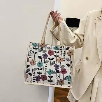 1 шт. сумка-тоут большой вместимости, модная сумка для покупок