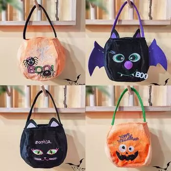 1 шт. сумки для Хэллоуина, 5 стилей, персонализированные мешки, детские подарочные корзины, сумки для конфет, украшения на Хэллоуин, детские сумки для конфет LXY