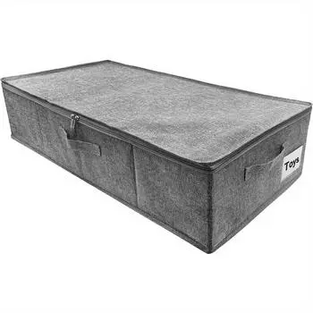 1 шт. Сумки для хранения под кроватью, Складной контейнер для хранения под кроватью для организации одежды, одеял, подушек серый