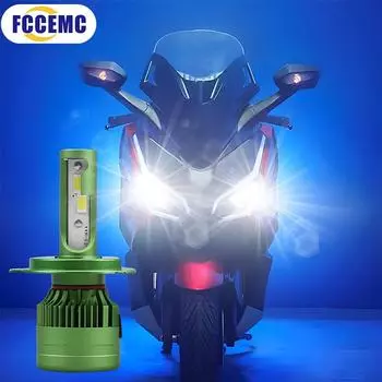 1 шт. супер яркая светодиодная лампа для мотоциклетной фары H4 6000K противотуманные фары передний свет фара для мото прожекторов белый 9-96 В