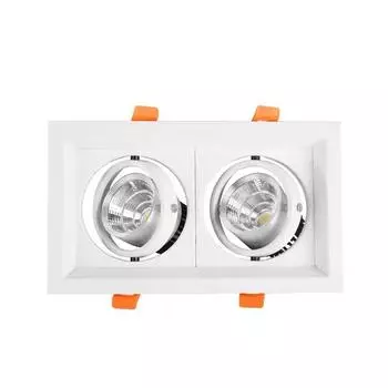 1 шт. супер яркий встраиваемый квадратный светодиодный диммируемый светильник COB 9 Вт 12 Вт светодиодный точечный светильник светодиодный декоративный потолочный светильник AC85-265 В 9W&3000K&Not dimmable чёрный