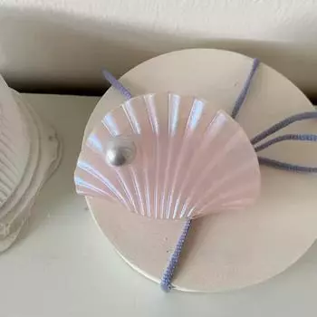 1 шт. Супер сказочный переливающийся зажим-краб в виде ракушки, новый зажим-краб для волос, заколки для полусобранных волос на затылке, пляжный головной убор