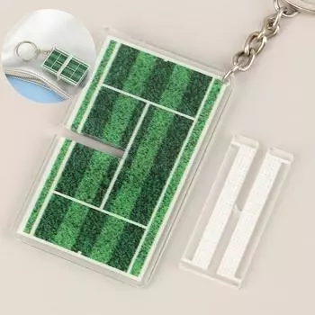 1 шт., сувенирный брелок для тенниса, мини-подвеска для тенниса, стереоскопический теннисный стол, трехмерный акриловый индивидуальный брелок onesize