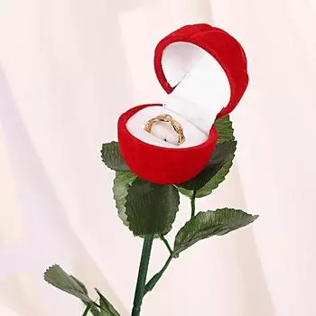 1 шт. Свадебная имитация розы романтическая подарочная коробка обручальное кольцо коробка роза кольцо коробка подарочная коробка красный