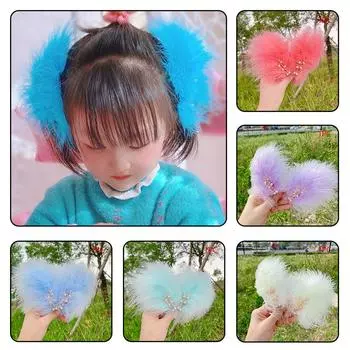 1 шт., свадебная шпилька, тиара, заколка для волос, белое перо, фея, зажим для волос, украшения для волос