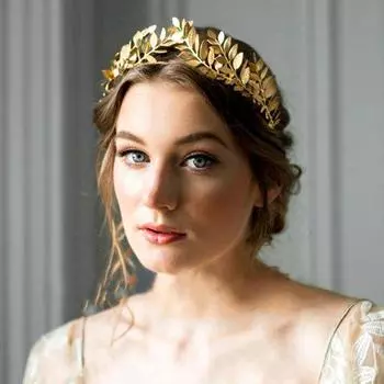 1 шт., свадебное платье невесты, шпилька для волос, вечеринка, золотые листья, ювелирные изделия, повязка на голову в виде листа, корона, головной убор серебряный