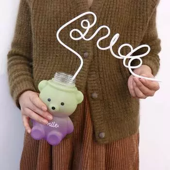 1 шт., свадебные соломинки в форме английских букв, романтические свадебные соломинки для невесты, девичника, вечеринки, украшения для питья, соломинки розовый