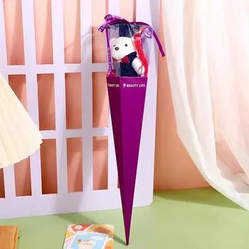 1 шт. свадебные сувениры вечеринка подарок искусственный цветок романтический выпускной мода домашний декор игрушка кукла медведь букет фиолетовый