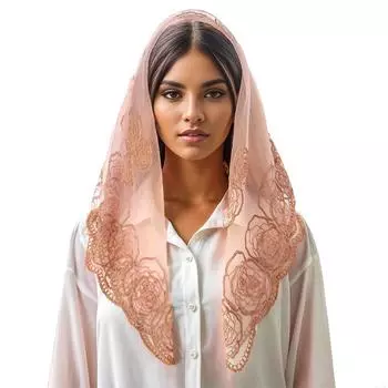 1 шт. свадебный платок универсальный шарф модный платок реквизит для фотосъемки хлопок узорчатый кружевной